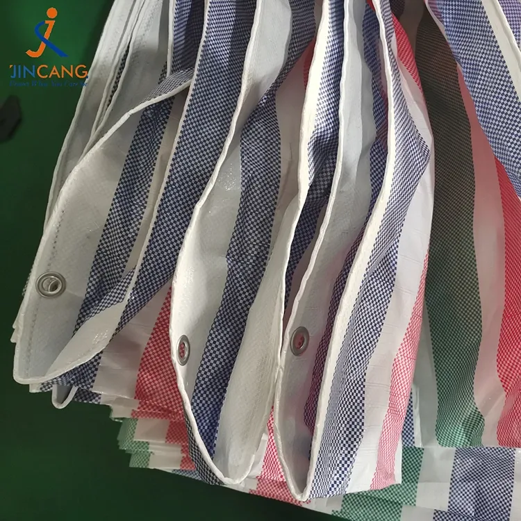 110 GSM قطاع PE القماش المشمع لفة