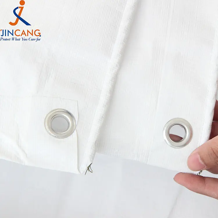 180g أبيض مع طباعة Pe tapaulin