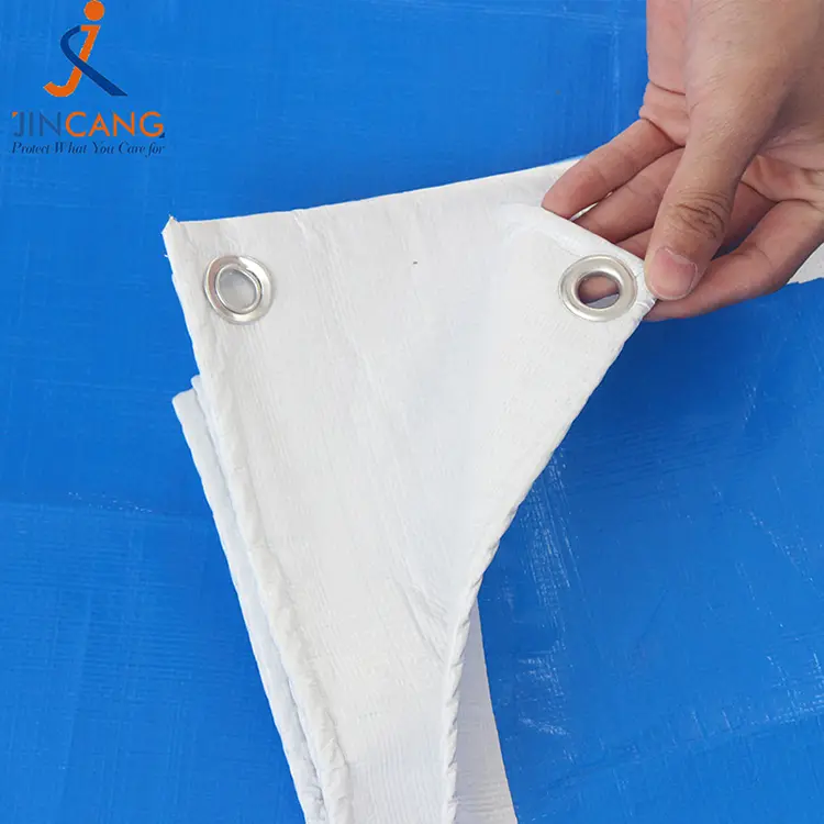 220 جرام أبيض أزرق مع طباعة القماش المشمع