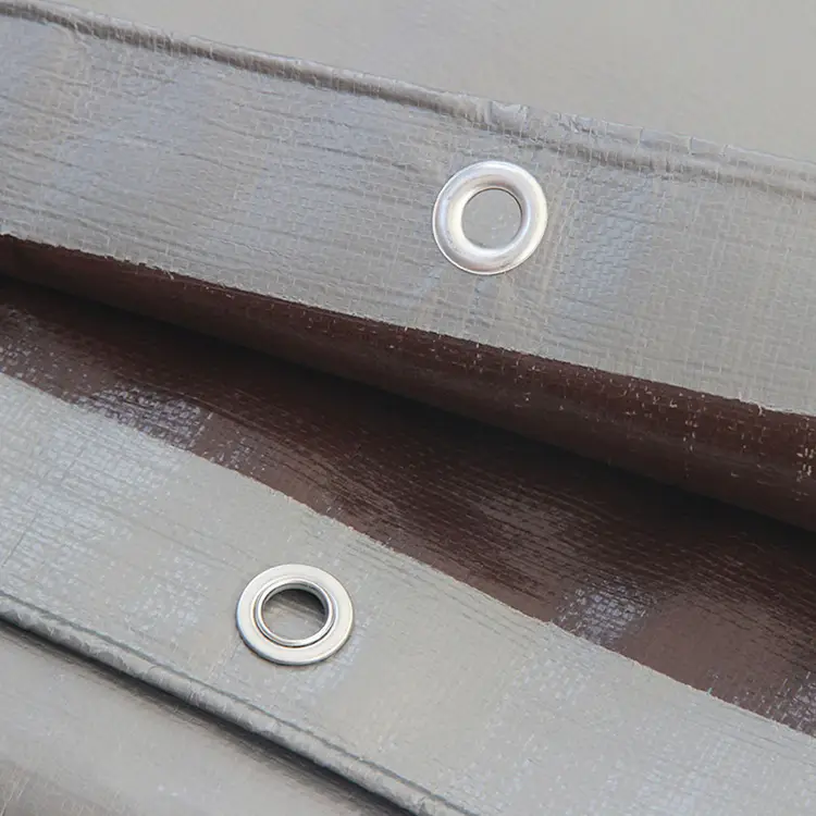 220 جم الفضة البني PE TARPALIN