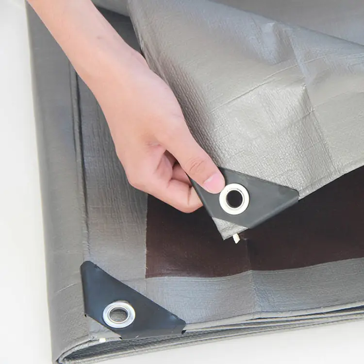 220 جم الفضة البني PE TARPALIN