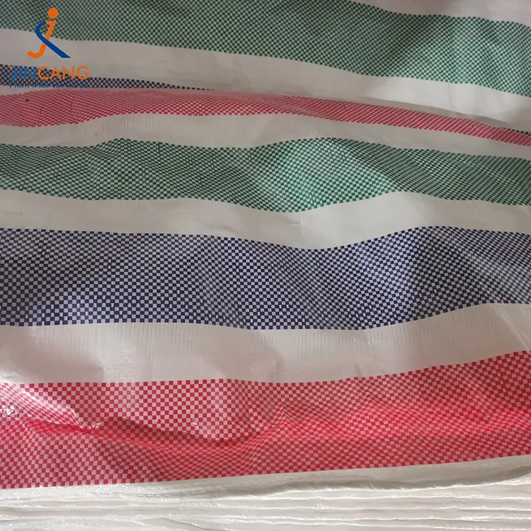 90 GSM قطاع PE القماش المشمع لفة