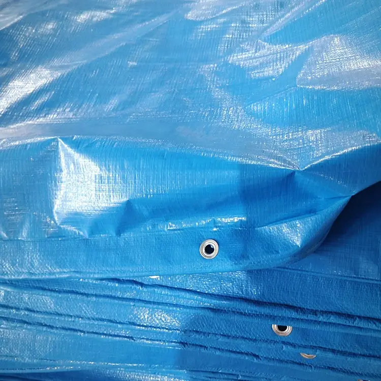 زرقاء 150GSM PE TARPALIN