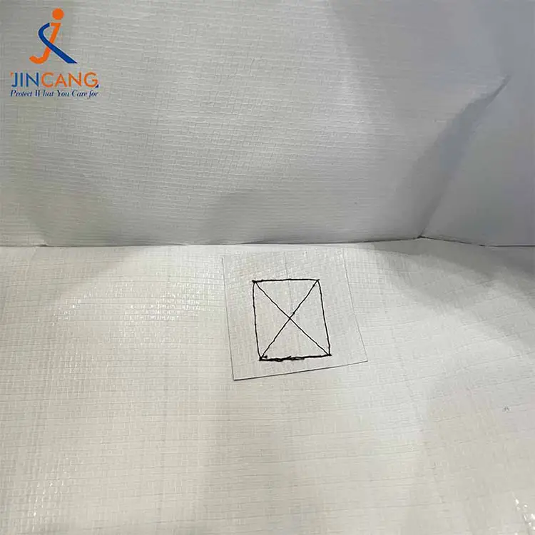 السوبر ماركت قابلة للطي PP المنسوجة حقيبة متحركة