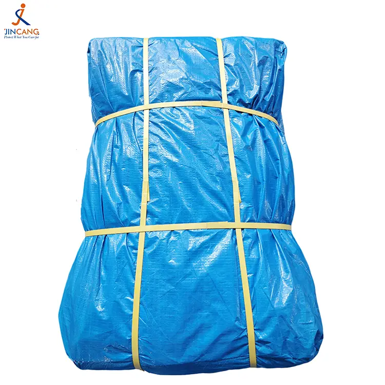 زرقاء 150GSM PE TARPALIN